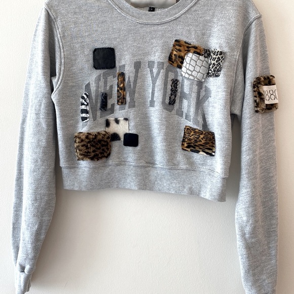 Free People x Riley Vintage East West Crew-Neck New York Textured Pullover - Picture 7 of 12